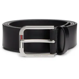 Tommy Hilfiger Tommy Jeans Herren, Gürtel AUSTIN 3,5 cm Ledergürtel schwarz, (Black), 110 cm, - 110