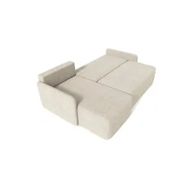 Selsey Eckcouch Bouclé 2-Sitzer Beige