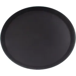 Serviertablett, Glasfaserkunststoff, schwarz, 36cm