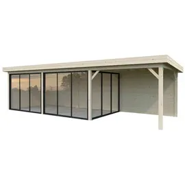 Palmako Lenna Set 417 Slide 8,76 x 3 m Braun