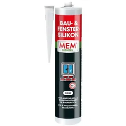 MEM Bau & Fenster-Silikon weiß 300 ml