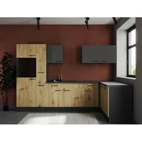 Respekta Winkelküche 310 x 172 cm grau