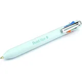 Pentel BXC470-LC 4-Farben-Kugelschreiber iZee, Farbauswahl (orange/hellblau/pink/violett) über seitliche Drücker in Schreibfarbe, 0,5 mm Strichstärke, nachfüllbar, 1 Stück