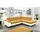 Cotta Ecksofa "Komaris L-Form, B: 249 cm", gelb (creme, senf), B:249cm H:72cm T:100cm, Microfaser PRIMABELLE (100% Polyester);Kunstleder SOFTLUX;Feinstruktur (100% Polyester);Kunstleder SOFTLUX/Struktur (100% Polyester);NaturLEDER, Sofas, Ecksofa, mit