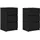 vidaXL Nachtschrank mit 3 Schubladen 39 x 35 x 65 cm Schwarz