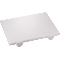 ILSA Weißes HDPE-Schneidebrett mit Befestigungen und verbundenen Kanten und Ränder cm 60x40