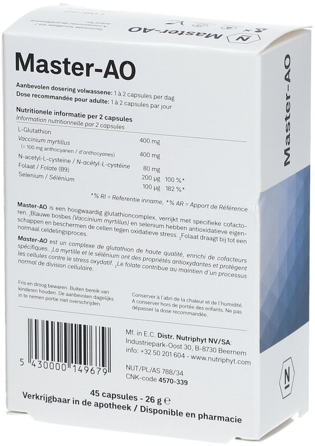 NUTRIPHYT Master-AO 45 pc(s) capsule(s)