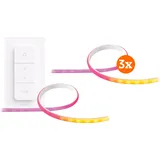 Philips Hue Gradient Lightstrip Basisset 5 m + Kabelloser Dimmer