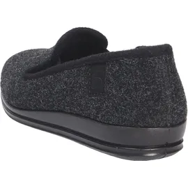 ROHDE Herren Hausschuh Slipper geschlossen Weite G 1/2 Lillestrom 2603, Größe:44 EU, Farbe:Schwarz - 44