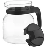 Space home - Kanne aus Glas - Glaskanne/Teekanne mit Deckel - Thermoglas-Teekanne - Melita-Kanne mit Deckel - Mikrowellengeeignet - 650 mL