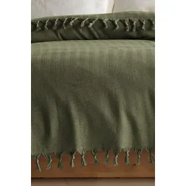 l'essentiel linge de maison Berlino Bettdecke 200 x 220 cm Khaki/Grün