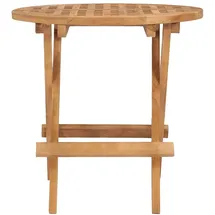 vidaXL Klappbarer Gartentisch 50x50x50 cm Teak Massivholz