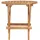 vidaXL Klappbarer Gartentisch 50x50x50 cm Teak Massivholz