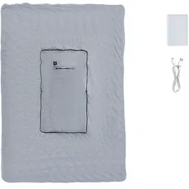 ideoon wellness Heizdecke 135 x 180 cm Grau