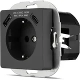REV Ritter USB-Steckdose Unterputzmontage 0 m Anthrazit 3 St.