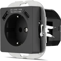 REV Ritter USB-Steckdose Unterputzmontage 0 m Anthrazit 3 St.