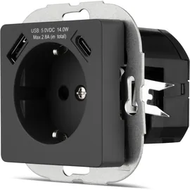 REV Ritter USB-Steckdose Unterputzmontage 0 m Anthrazit 3 St.