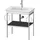 Duravit White Tulip Metallkonsole mit Ablage, WT4546BH1H1