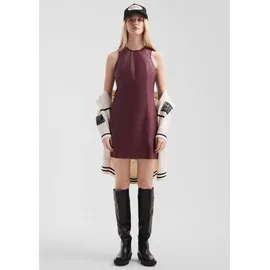 QS Minikleid Lederoptik Rot 44