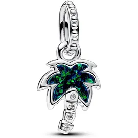 Pandora Schimmernde Grüne Palme Silber 793352C01