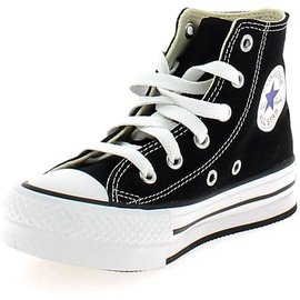 Converse Chuck Taylor All Star Lift Platform Sneaker, Black/White/Black, 31 EU