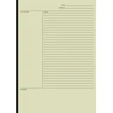 Independently published Cornell Notebook: A4 Cornell Note-Taking System Paper for High School, College, University Students 110 pages