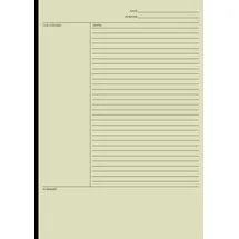Independently published Cornell Notebook: A4 Cornell Note-Taking System Paper for High School, College, University Students 110 pages