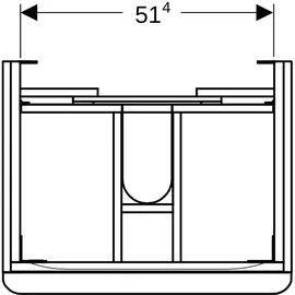 Geberit Smyle Square Waschtischunterschrank 2 Schubladen