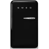 Smeg Kühlschrank 50 ́s Style, Schwarz Hochglanz, Metall, 1 Schublade(n) Schubladen, D, 54.5x97-98x70.1 cm, Gefrierfach, LED-Innenbeleuchtung, Küchen, Küchenelektrogeräte, Kühl- & Gefrierschränke, Kühlschränke, Standkühlschränke