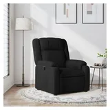 vidaXL Relaxsessel Schwarz Polyester 95 x 99 x 95 cm Schwarz mit Liegeposition