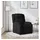 vidaXL Relaxsessel Schwarz Polyester 95 x 99 x 95 cm Schwarz mit Liegeposition