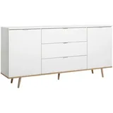 Finori Sideboard Göteborg 180 x 87 x 40 cm weiß