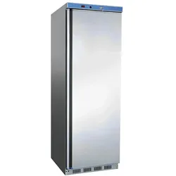 Kühlschrank INOX 432 Liter für die Gastronomie. Vertikaler Edelstahl-Kühlschrank für Bars und Restaurants.