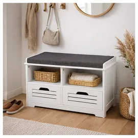 Hti-Living Schuhschrank 71 x 43 x 35 cm weiß / weiß