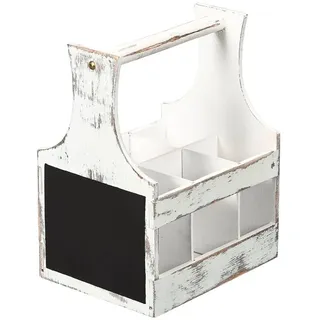 KESPER |Soßen- und Besteckträger mit Schreibtafel/Tischorganizer, Material: Sperrholz, Maße: 20,2 x 16 x 26 cm, | B/H/T ca. 16,00x26,00x20,20