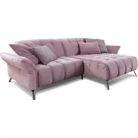 Ecksofa - flieder - Basismodell - Longchair rechts Sofa Wohnlandschaft Couch