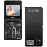 XGODY S200 Klapphandy(Kaufen Sie eins und erhalten Sie eins gratis) Smartphone (2.4 Zoll, 32MB RAM +32MB ROM 180° Faltwinkel 1300mAh 2G-Netzwerk Klapphandy) schwarz