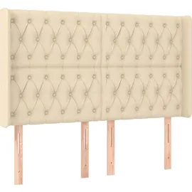 vidaXL Boxspringbett 140 x 200 cm Creme