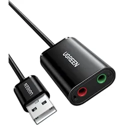 UGREEN Externe USB Soundkarte Klinke