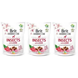 BRIT CARE Dog Crunchy Cracker Insects rich in Lamb 3x200g