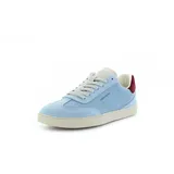 Groundies Panama (Zero Drop, breite Zehenbox) hellblau/bordeauxrot Damen