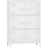[en.casa] Büroschrank Hamina 113x80x40cm Weiß
