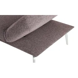 KOINOR Eckcouch Mikrofaser 3-Sitzer Rosa/Pink