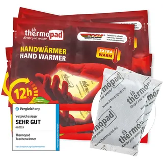 THERMOPAD Handwärmer – DAS ORIGINAL: 5 Paar Wärmepads für 12 Stunden Wärme I Sofort einsatzbereite Taschenwärmer I Extra warmes Heatpad – ideal für Outdoor-Aktivitäten & Handschuhe I Hand-Wärmekissen