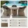 Tectake Rattan Sitzgruppe 7-tlg. Braun/Grau