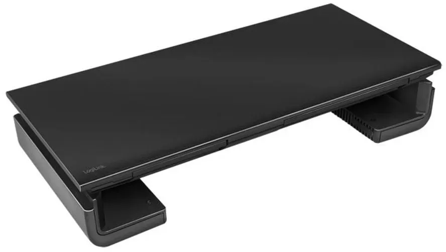 LogiLink Ergonomischer Monitorständer mit Smartphone- und Tablet-Halterungen
