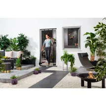 Hecht Lamellenvorhang Polyester 100x220 cm anthrazit