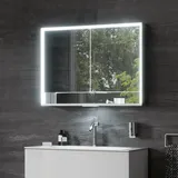Keuco Royal Lumos 105 cm silber eloxiert offenes Fach Aufputzmontage