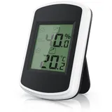 Bearware - Thermometer Hygrometer - Temperatur und Luftfeuchtigkeitmessgerät - Komfortsymbole - Trendanzeige - °c - Haltemagnete und Standfuß