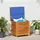 vidaXL Gartenbox mit Lüftungsschlitzen 60 x 50 x 56 cm Braun